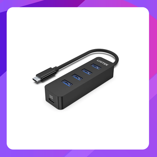 uHUB Q4 4 Ports Powered USB 3.0 Hub with USB-C Power Port