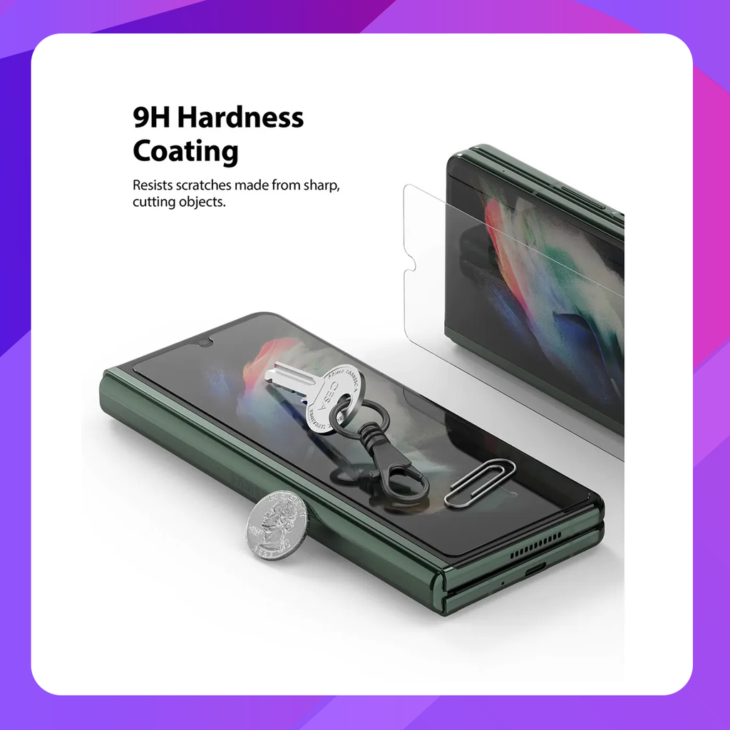 Ringke Cover Display Glass Screen Protector for Samsung Galaxy Z Fold 3