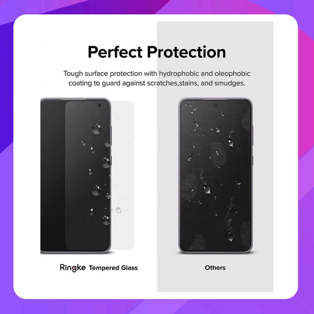 Ringke Tempered Glass Screen Protector for Samsung Galaxy S21 FE 5G