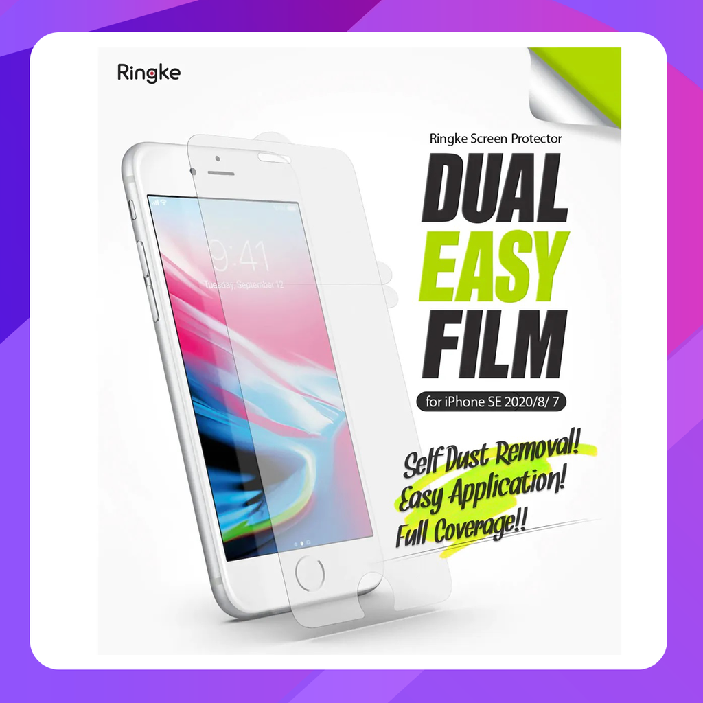 Ringke Dual Easy Film Screen Protector for iPhone SE 2020/2022