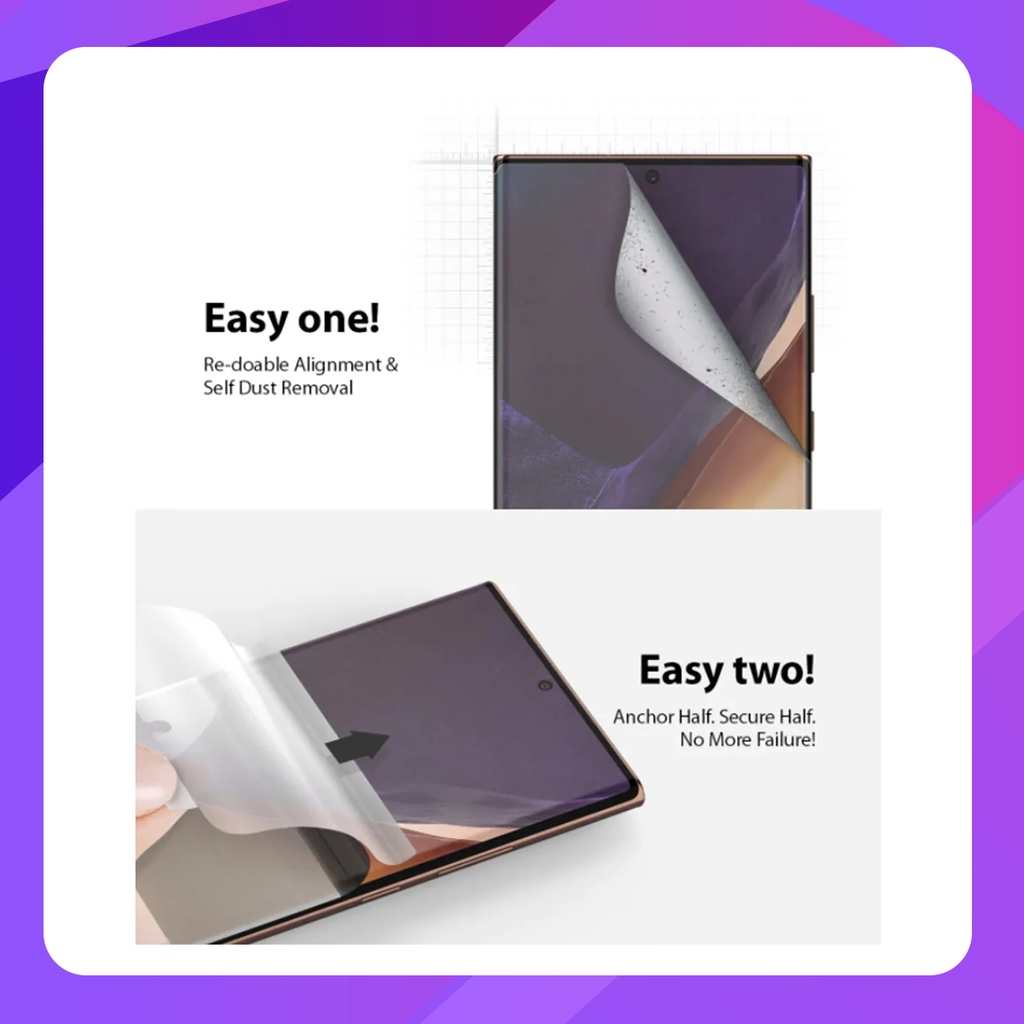 Ringke Dual Easy Wing Film Screen Protector for Samsung Galaxy Note 20 Ultra