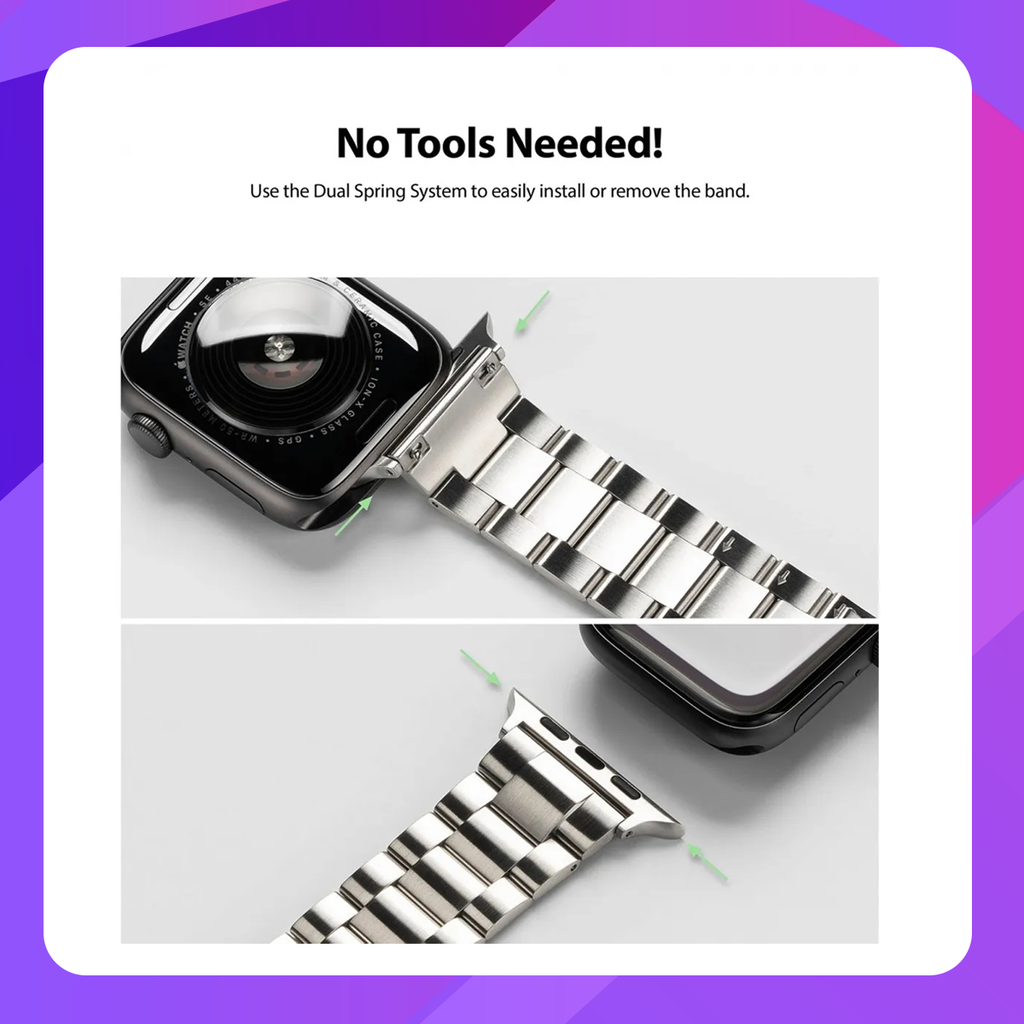 Ringke Metal One Apple Watch Band for 38/40/41 mm (Silver)