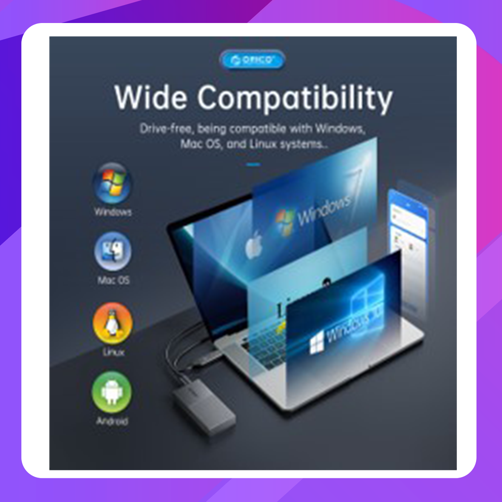 ORICO USB3.1 Gen2 Type-C M.2 NVMe/NGFF(SATA) Dual Protocol SSD Enclosure 
