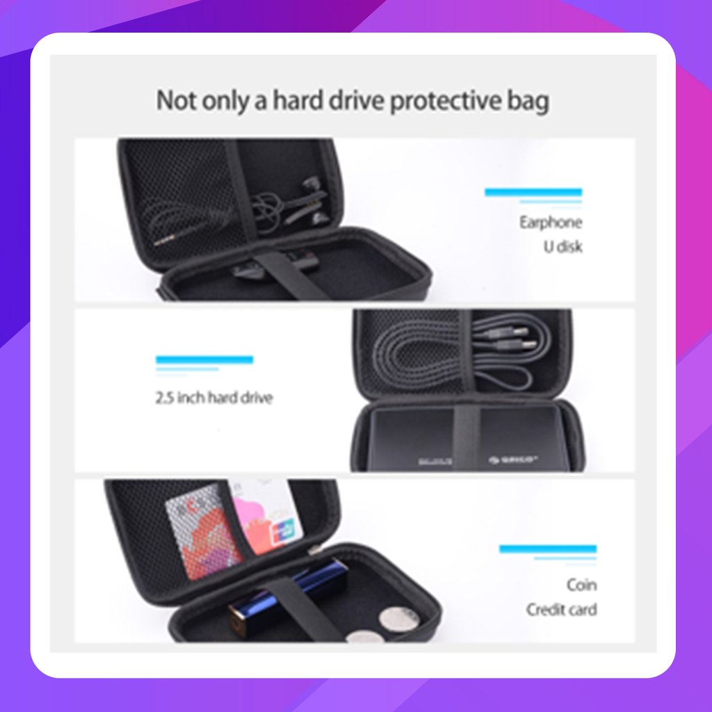 ORICO-Portable Hard Drive Carrying Case
                                                                                                                 