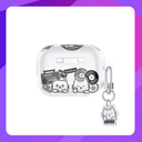 Case Studi Airpods Music Cat Case for AirPods Pro 2 (Matte Clear)