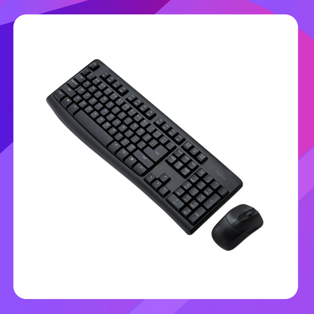 Rapoo X1800 Pro Wireless Keyboard and Mouse Combo - Unicode Layout