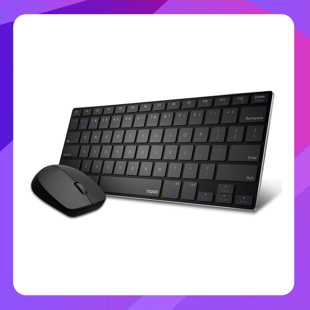 Rapoo 9000M Multi-mode Wireless Keyboard and Mouse Combo