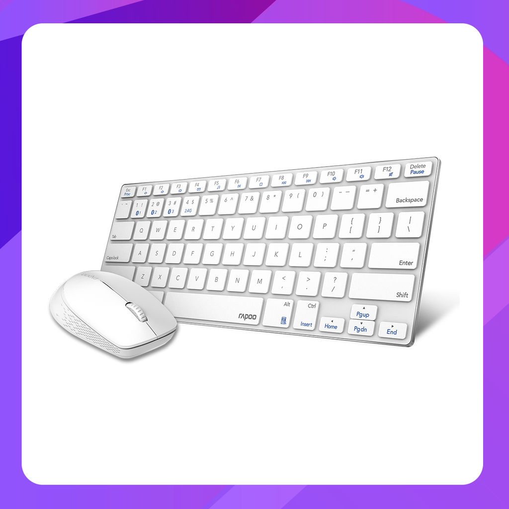 Rapoo 9000M Multi-mode Wireless Keyboard and Mouse Combo