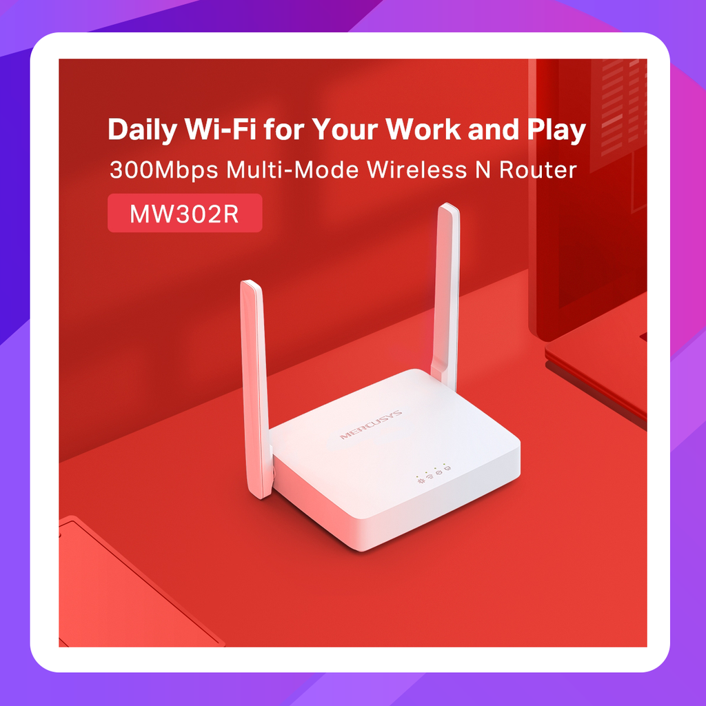 Mercusys 300Mbps Multi-Mode Wireless N Router 