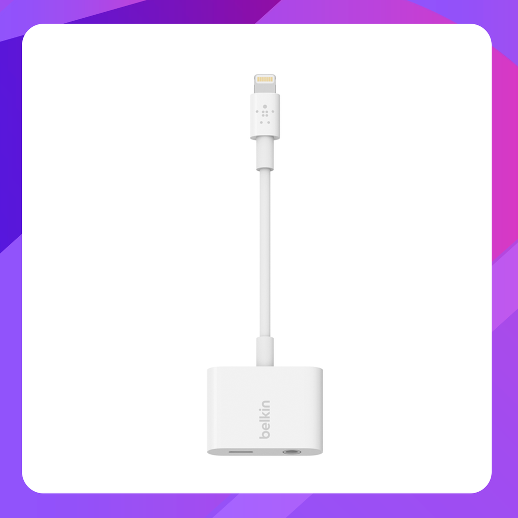 Belkin Lighting Charging Adapter(3.5mm Audio+ Charge)