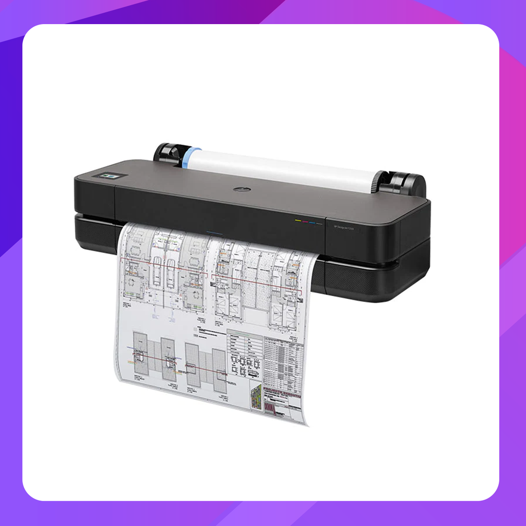 HP DesignJet T250 Large Format Compact Wireless Plotter Printer - 24", with Mobile Printing