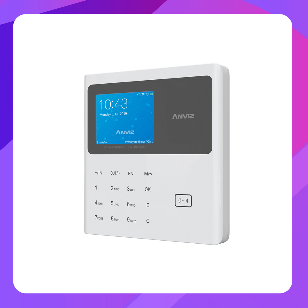 Anviz W1 Pro Fingerprint Time Attendance Machine (Cloud-based)