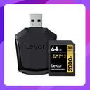 Lexar 64GB Professional 2000x UHS-II SDXC Memory Card