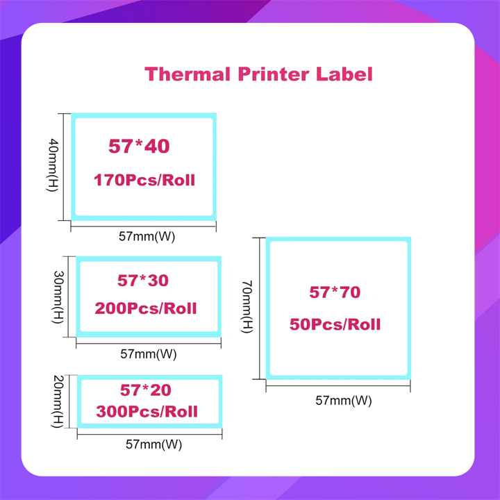 Label Sticker 57*40MM