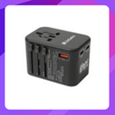 Verbatim 3 Port 65W PD 3.0 & QC 3.0 GaN Universal Travel Adaptor