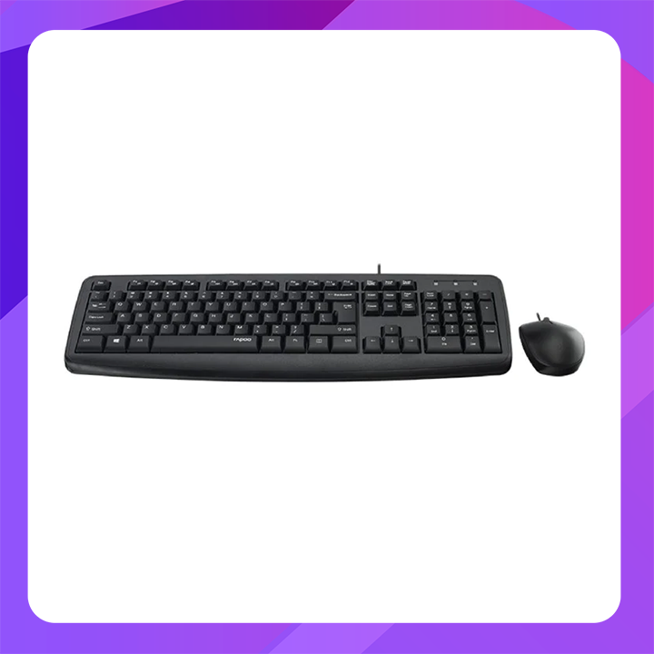 Rapoo NX1600 Wired Optical Keyboard & Mouse Combo