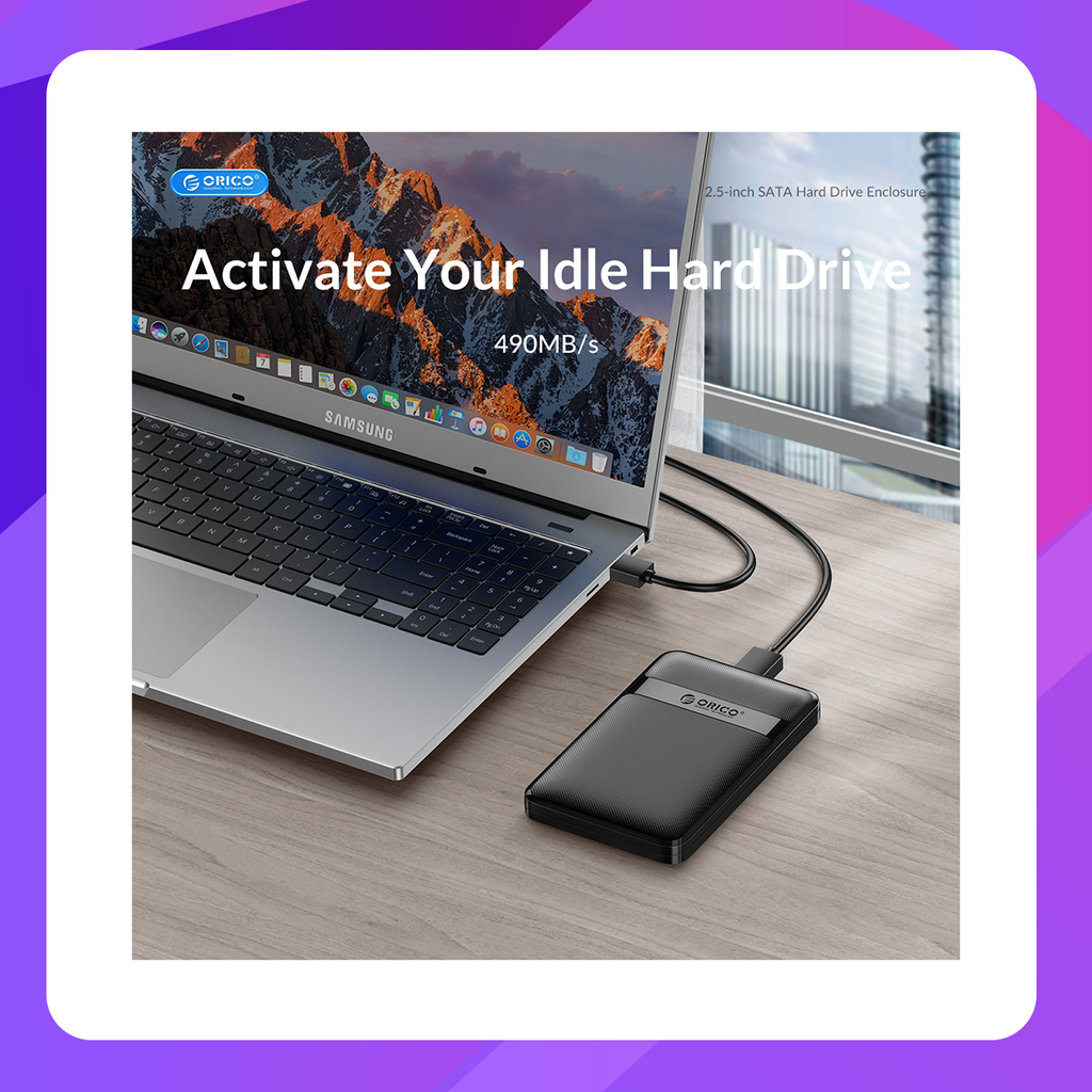 ORICO 2577U3-V1-EP 2.5 inch USB3.0 Micro-B Hard Drive Enclosure