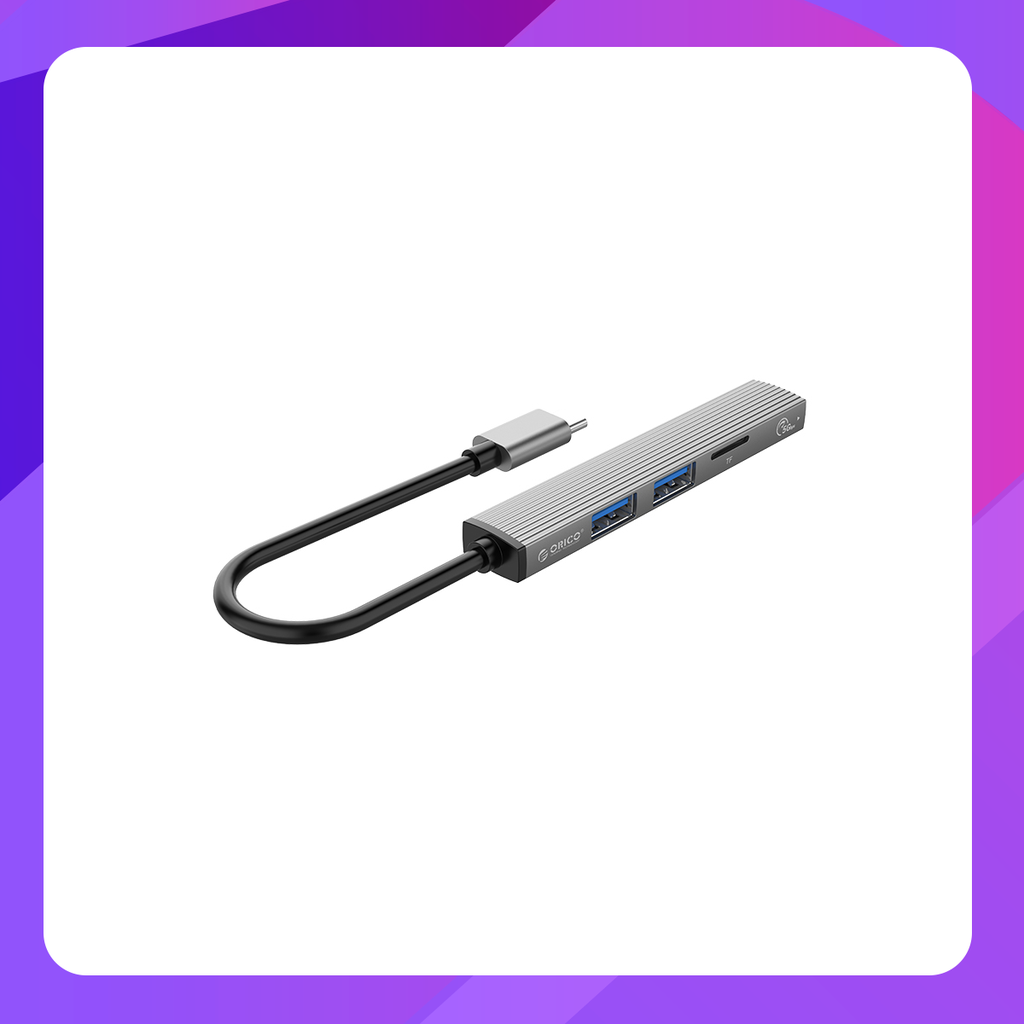 ORICO AH-12F-GY-BP 4 Ports Type-C to USB 3.0 HUB