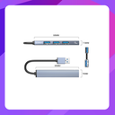 ORICO AH-A13-GY-BP 4 Ports USB-A to USB3.0 HUB