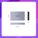 ORICO CM2C3-2SN-GY-BP Dual-bay M.2 NVME + SATA SSD Enclosure