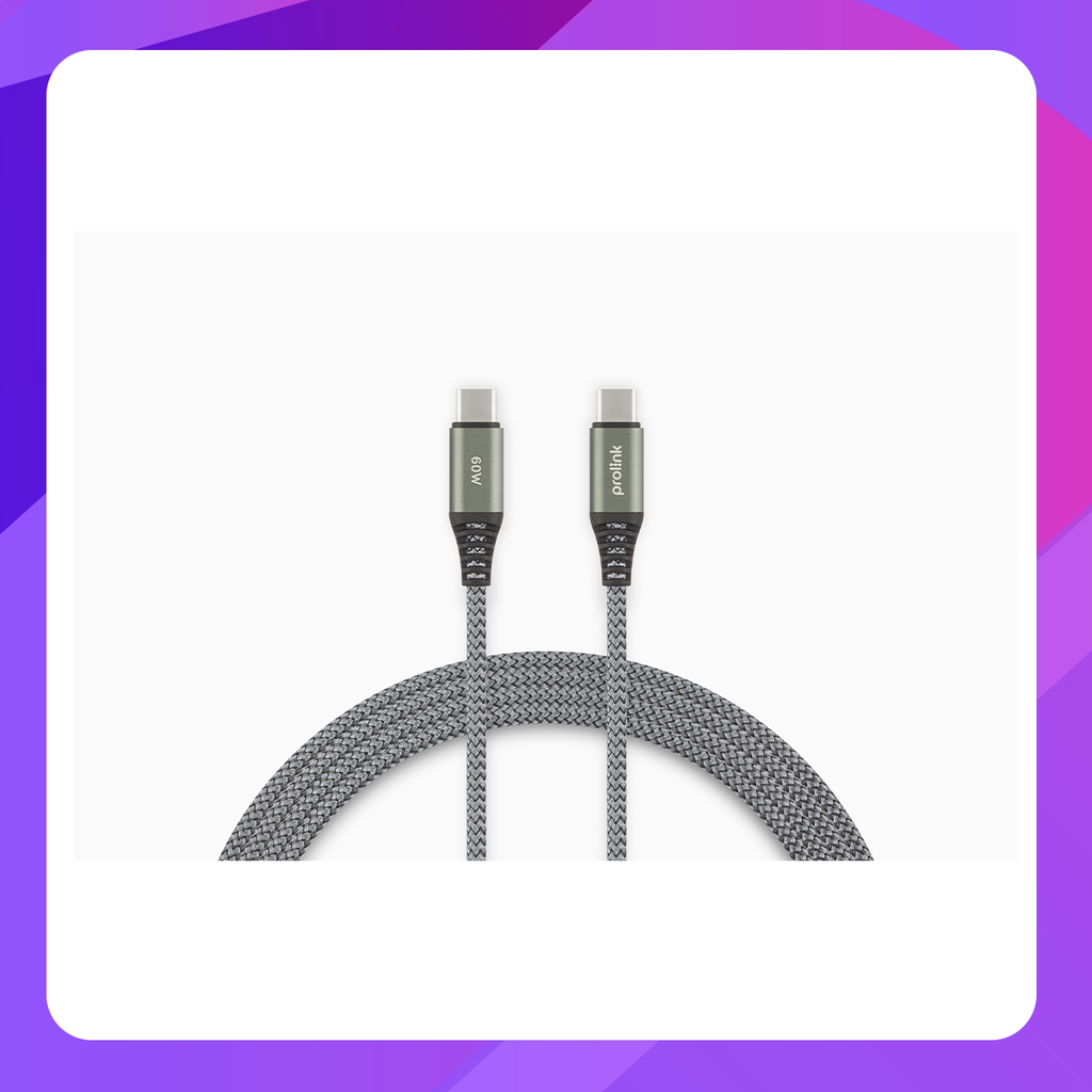 Prolink Cable 60W USB-C to C (GCC-60-01/1M/GRY)