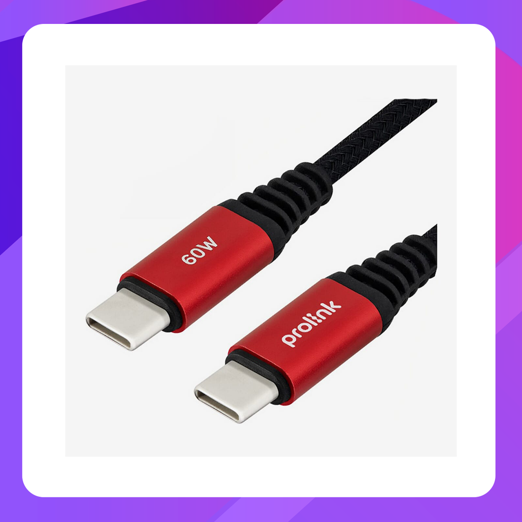 Prolink Cable 60W USB-C to C (GCC-60-01/1M/RED)