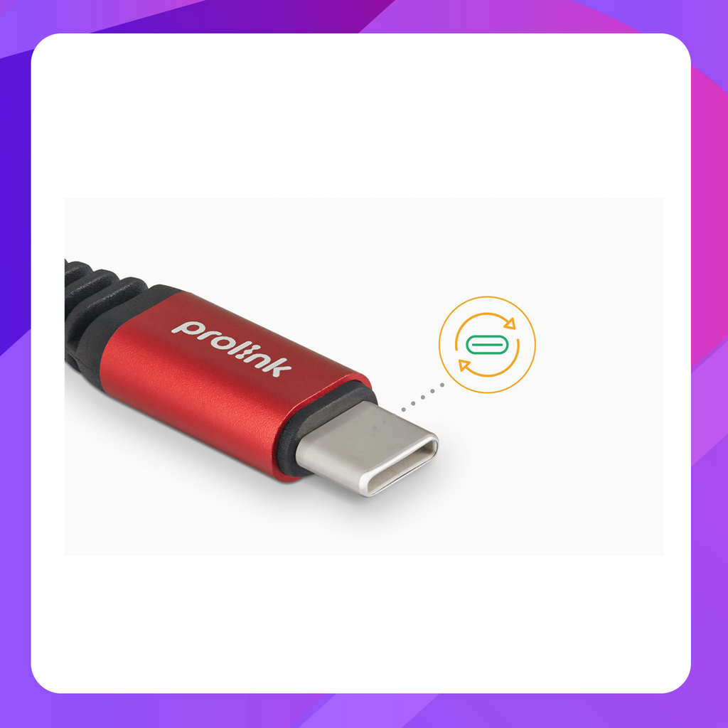 Prolink Cable 60W USB-C to C (GCC-60-01/1M/RED)