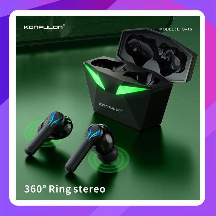 Konfulon BTS-16 (TWS Gaming Wireless Earbuds) 