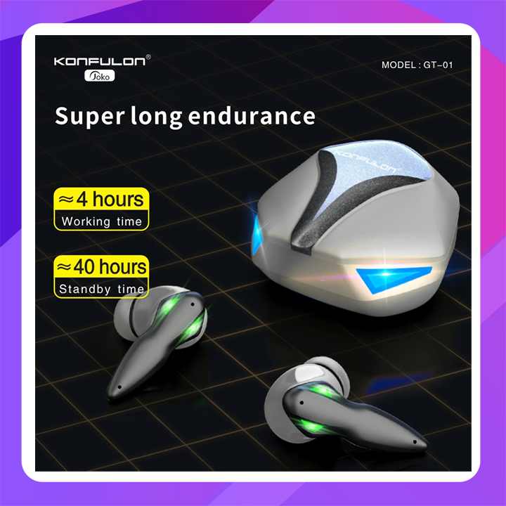 Konfulon GT-01  (TWS Gaming Wireless Earbuds) 
