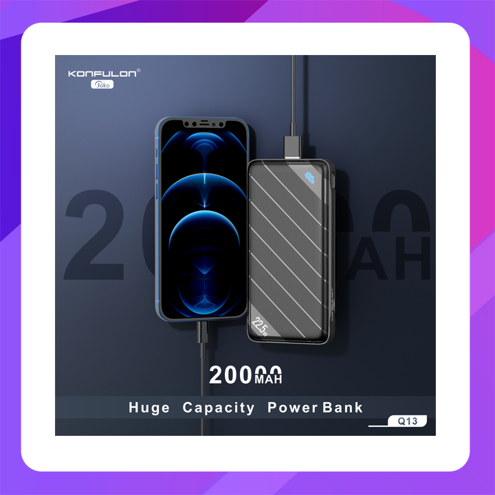 Konfulon Q-13 (20000mAh Fast Charging 22.5W Power Bank)