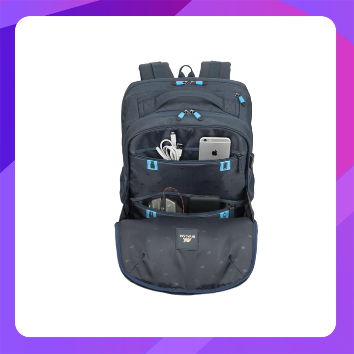 RIVACASE 7861 dark blue ECO Gaming backpack 17.3"