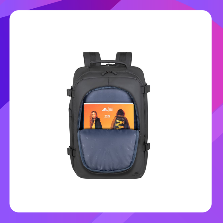 RIVACASE Tegal 8465 black Coated  ECO Travel  Laptop Backpack  17.3"