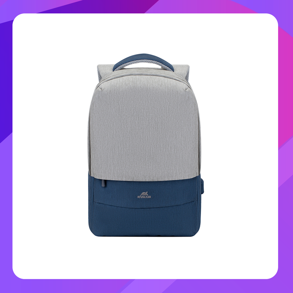 Prater 7562 grey/dark blue anti-theft Laptop backpack 15.6''