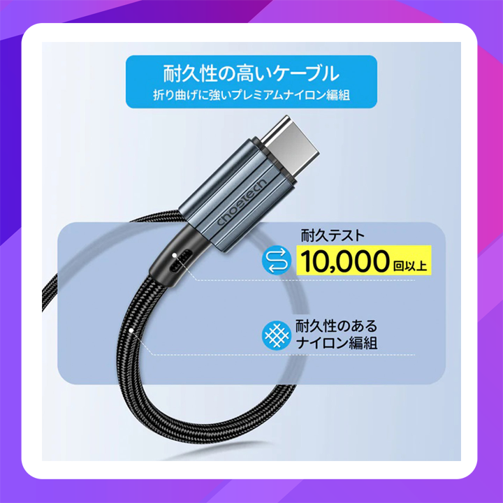 Choetech USB-C to USB-C PD60W Cable XCC-1015 (Black)