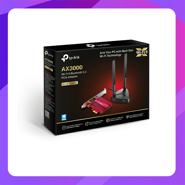 AX3000 Wi-Fi 6 Bluetoot 5.0 PCIe Adapter