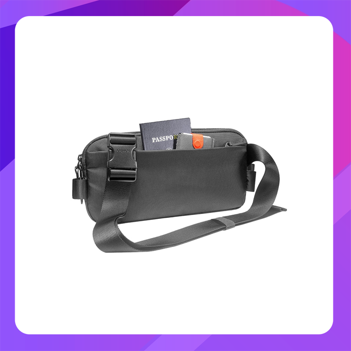 Tomtoc Explorer-H02 Urban Sling Bag with Minimalist EDC Design for iPad Mini 6 -Black