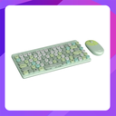 ALCATROZ JELLYBEAN A3000 Crayon Green 2.4G Wireless & Bluetooth Keyboard & Mouse Combo
