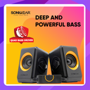SONICGEAR QUATRO 2 B.Sunny Orange 2.0 Desktop Speaker
