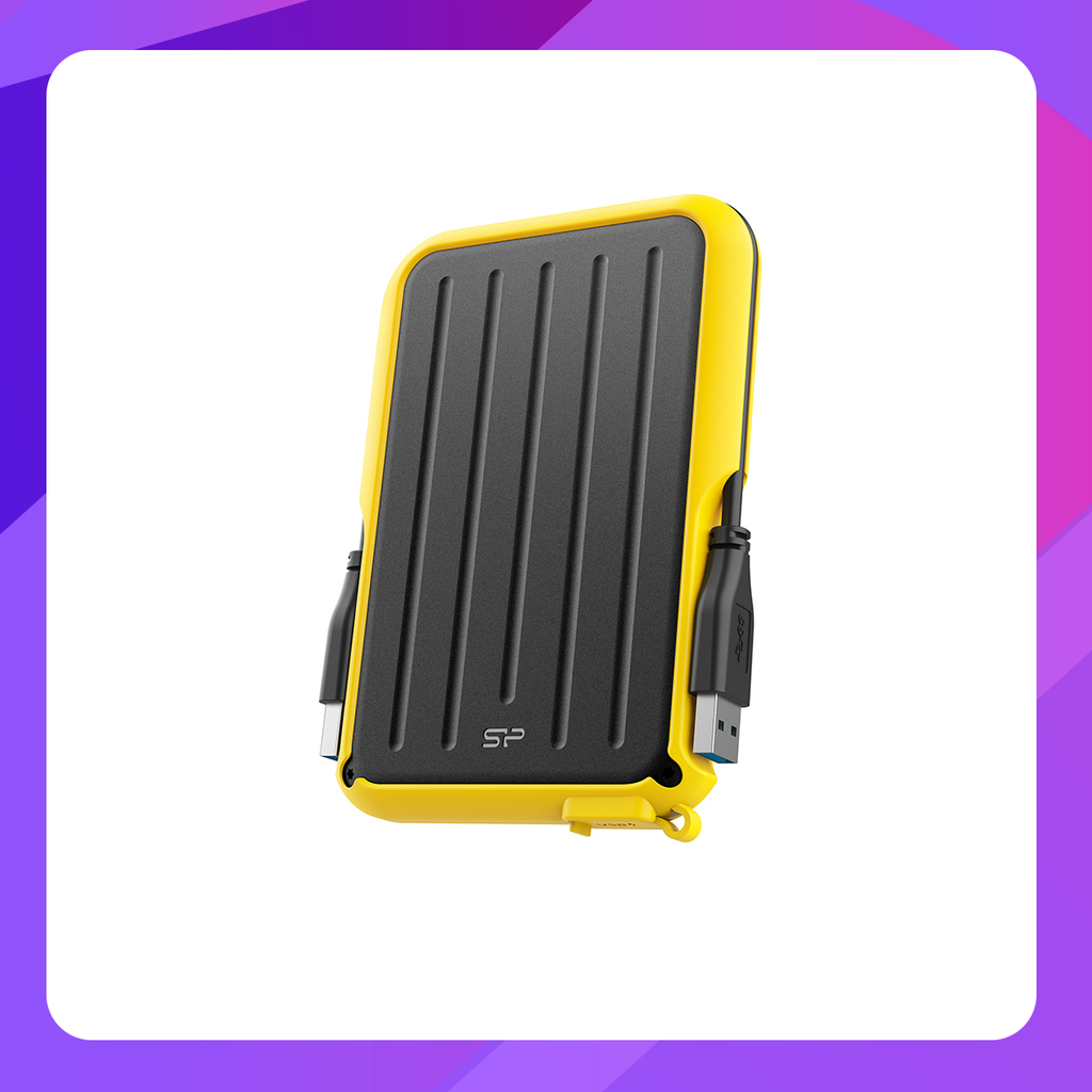 Silicon Power Armor A66 External Hard Drive 1 TB (USB 3.0, Shock & Water Proof)