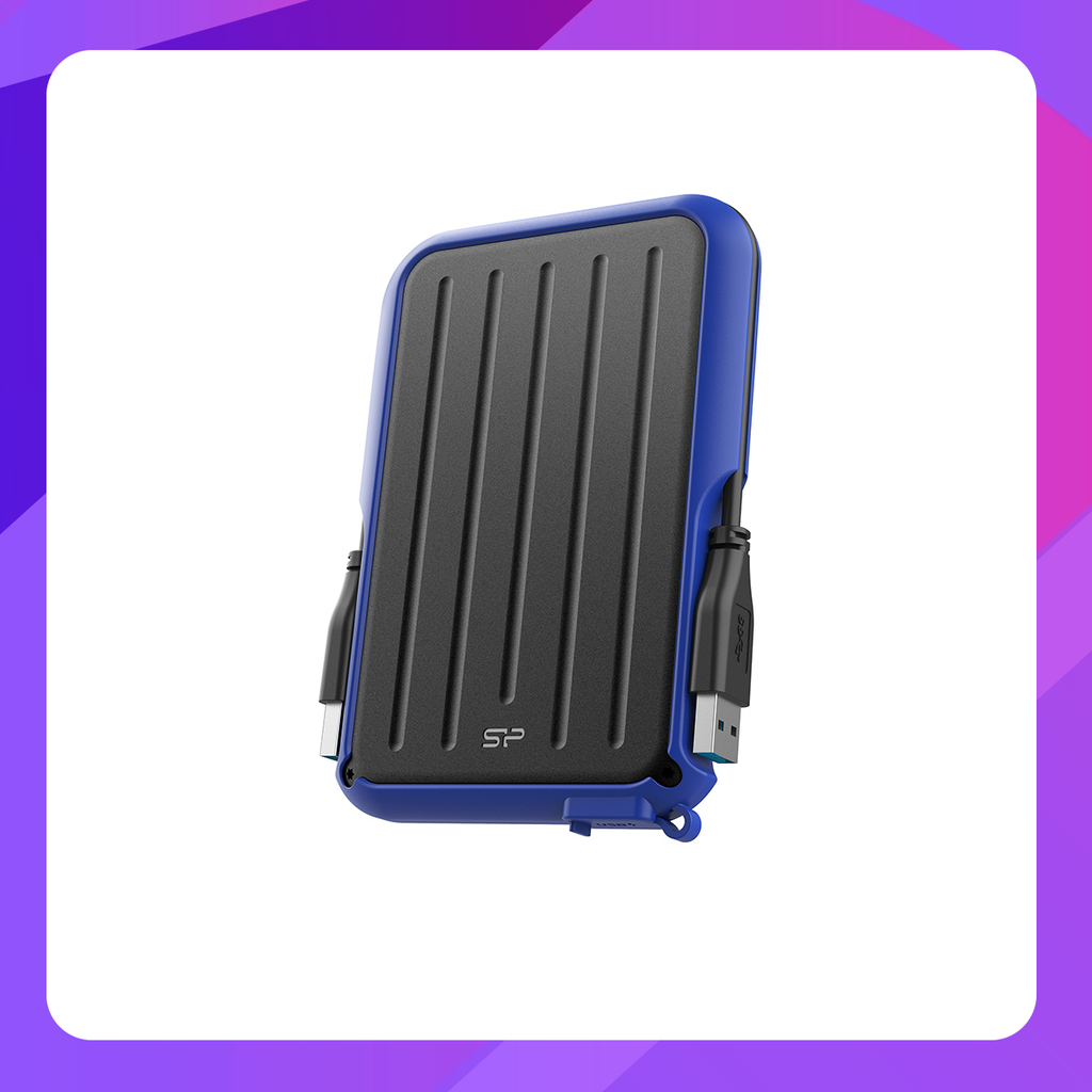 Silicon Power Armor A66 External Hard Drive 1 TB (USB 3.0, Shock & Water Proof)