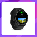 Garmin Venu 3 Advanced GPS Smartwatch Slate Stainless Steel Bezel with Black Case