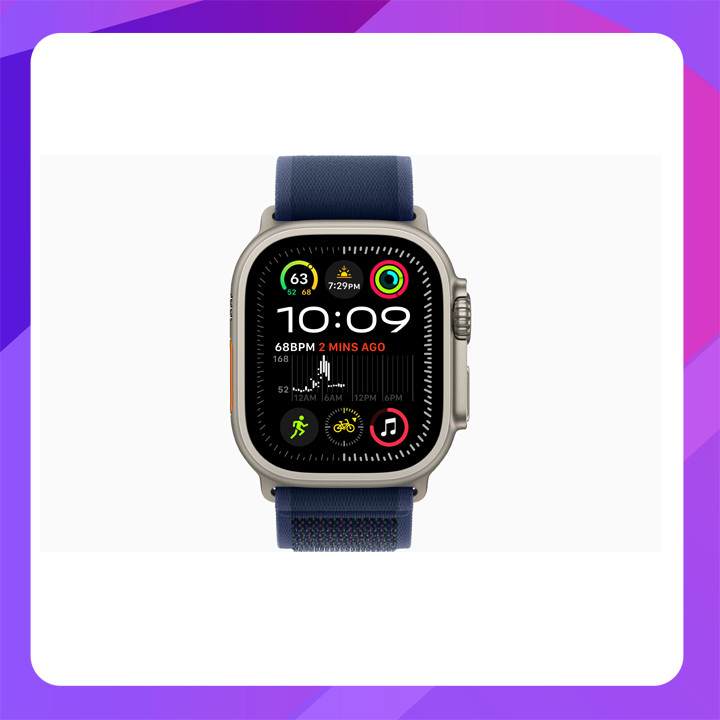 Apple Watch Ultra 2 (Cellular + GPS)-49mm -Natural Titanium Case With Tan Alpine Loop -Medium