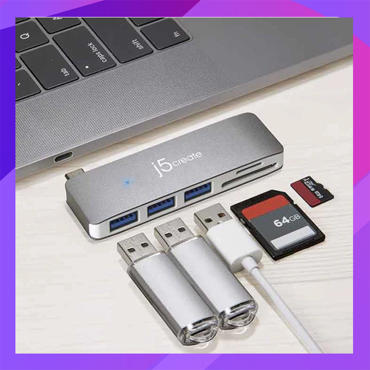 J5 Create USB Type-C 5-in-1 Ultra Drive Mink Dock