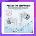 EARPUMP Q3 WHITE TWS Bluetooth Earphone with ANC