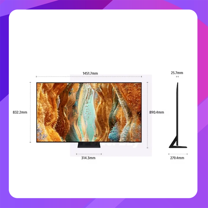 Samsung 65" Neo QLED 4K/NQ4 AI Gen 2 Processor/ 4K AI Upscaling/ Motion Xcelerator 144Hz/ 2025 Model