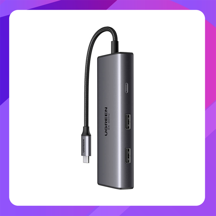 UGREEN USB-C to 2*USB-A 3.2+2*USB-C 3.2+2*HDMI+PD port Converter