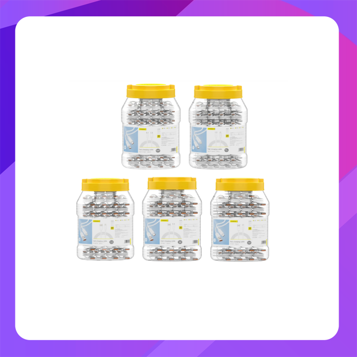 Foneng XS06 1M Cable Jar (30pcs/jar) (USB to Lighting )