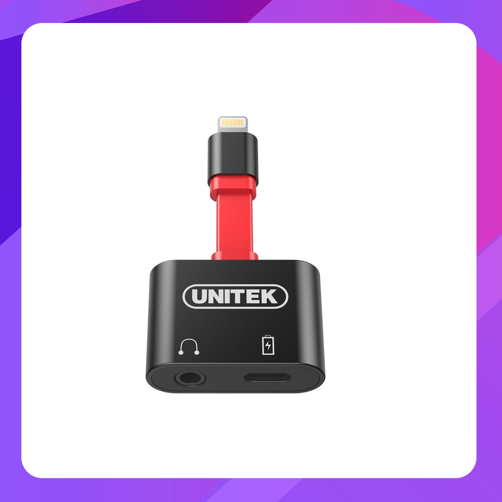 Unitek Lightning Splitter (3.5mm Headphone Jack and Lightning)