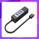 Unitek USB 3.0 3-Port Hub + Gigabit Ethernet Converter