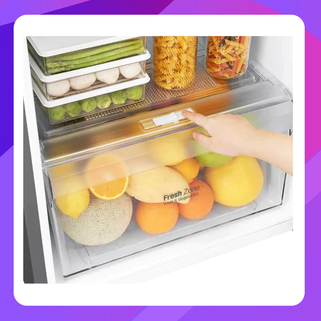 LG 2 Door Refrigerator 272L gross/254L nett Smart Inverter with Multi Air Flow and Moist Balance Crisper - Dark Graphite Steel 